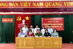 Phường Yết Kiêu phát động phong trào thi đua đặc biệt chào mừng Đại hội Đảng các cấp, nhiệm kỳ 2025 - 2030