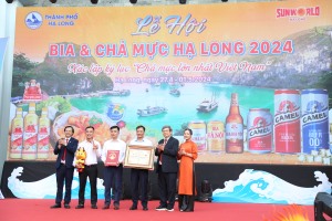 Khai mạc Lễ hội bia, chả mực Hạ Long 2024