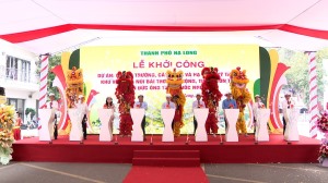 Khởi công Dự án Quảng trường, cây xanh và hạ tầng kỹ thuật khu văn hoá Núi Bài Thơ - Mở rộng, tu bổ tôn tạo đền Đức Ông Trần Quốc Nghiễn