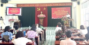 Chi bộ Trường THCS Hồng Hải: Quán triệt, triển khai thực hiện Quy định số 144 – QĐ/TW ngày 9/5/2024 của Bộ Chính trị