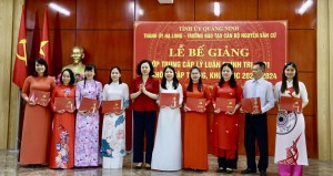 Bế giảng lớp Trung cấp Lý luận chính trị hệ không tập trung lớp C291