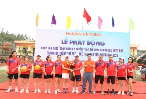 Phường Hà Trung phát động Cuộc vận động “Toàn dân rèn luyện thân thể theo gương Bác Hồ vĩ đại”